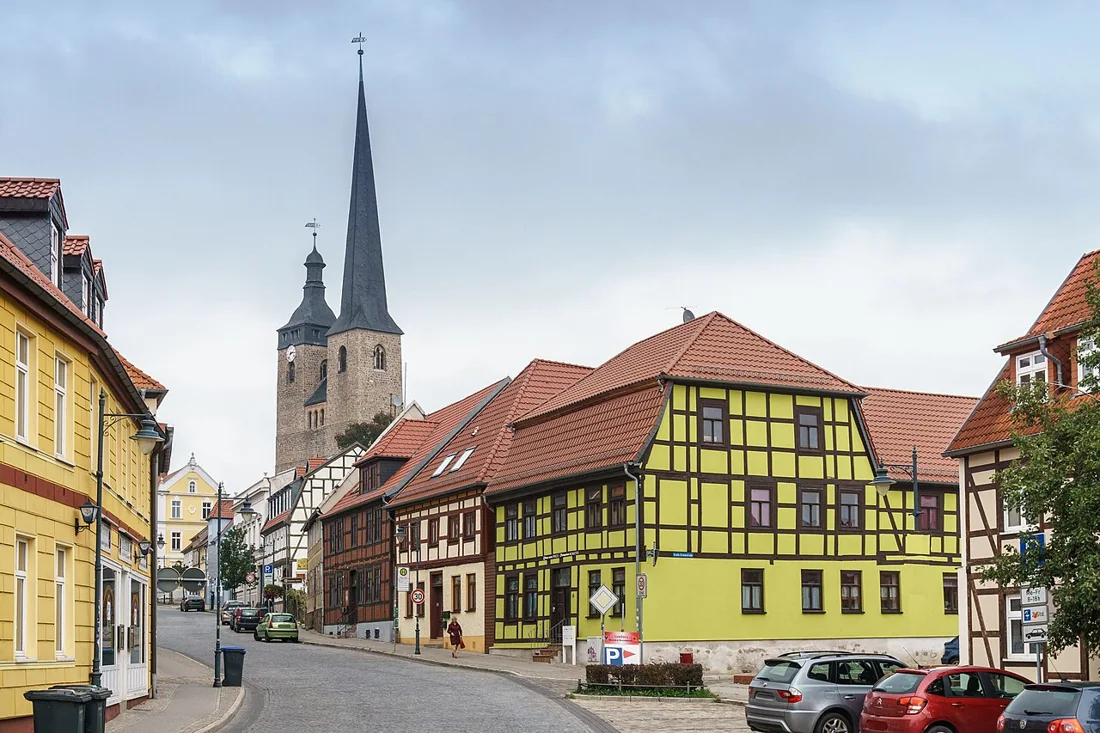 Stadtansicht von Burg (bei Magdeburg)
