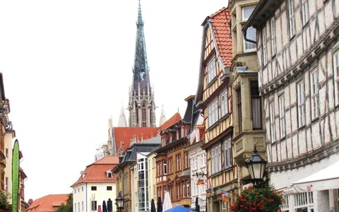Stadtansicht von Mühlhausen/Thüringen
