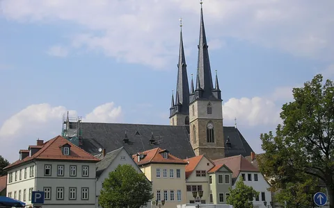 Stadtansicht von Saalfeld/Saale