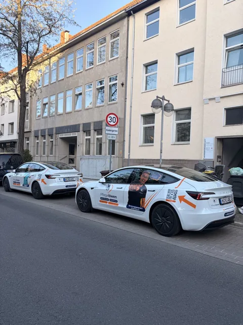 Unsere E-Flotte unterwegs in Hannover.